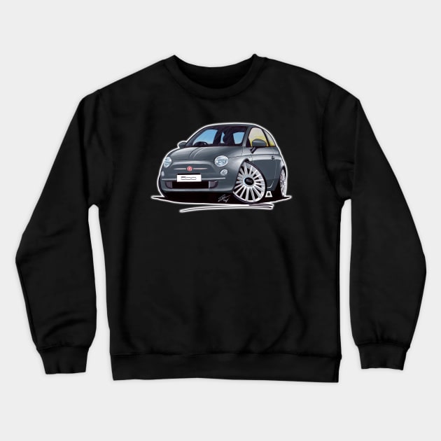 Fiat 500 Grey Crewneck Sweatshirt by y30man5